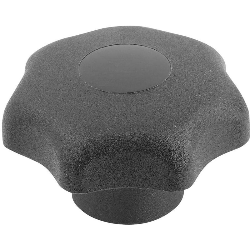 foto del prodotto unbekannt a levetta stella manico materiale termoplastico, filettatura interna m8, d1 40 mm nero componente in acciaio, 4 pezzi, k0155.208