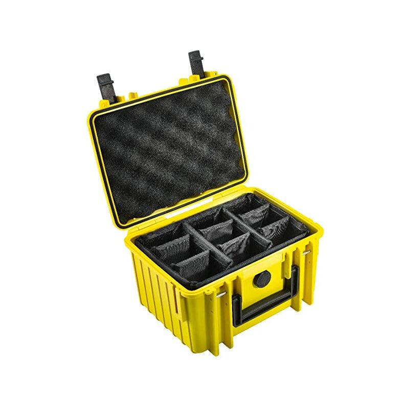 foto del prodotto unbekannt b w nuove custodie per esterni tipo 2000 rpd giallo dim. 272 x 215 x 166 mm 2000 y rpd