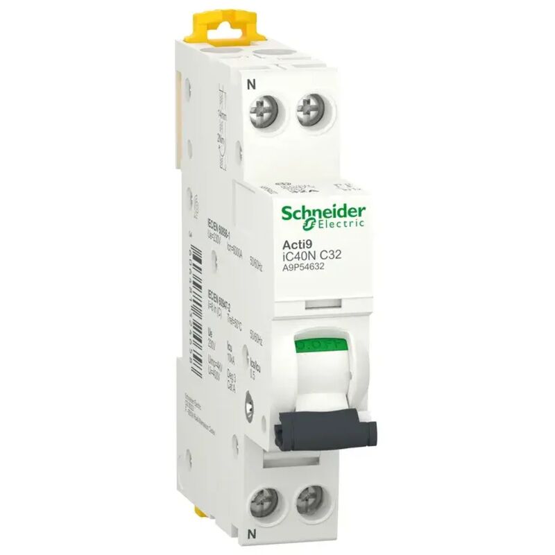 foto del prodotto unbekannt schneider a9p54632 interruttore magnetotermico ic40n 1p n c 32a 6000a