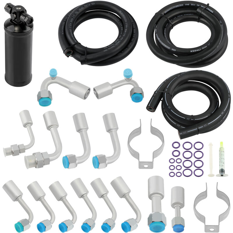 foto del prodotto unbranded kit tubi aria condizionata 134a barb fitting hose kit air conditioning hose kit