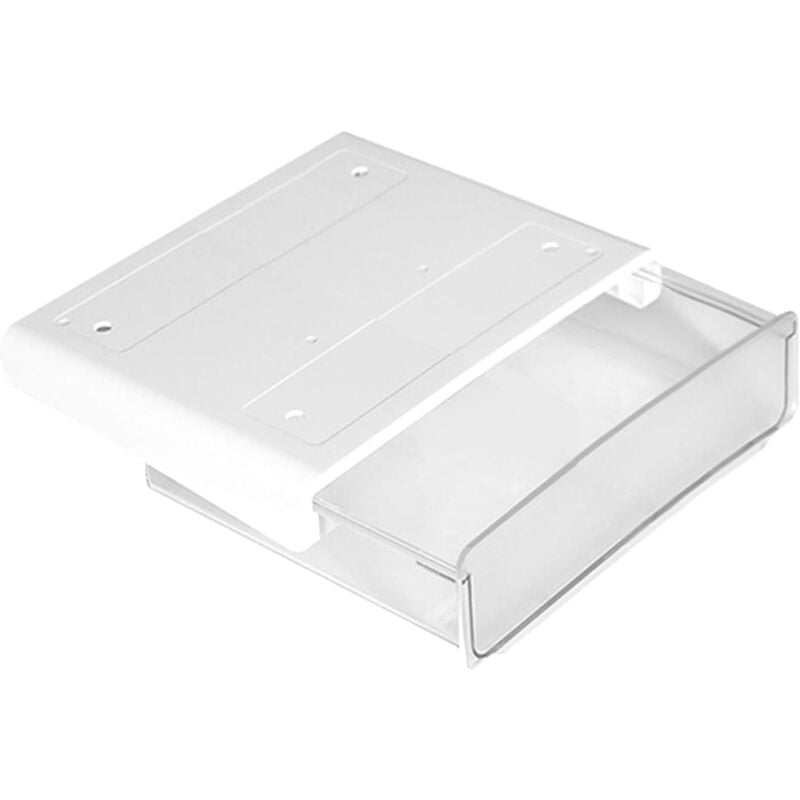 foto del prodotto under desk drawer storage box,self adhesive desk drawer pencil case,desk under drawer storage cabinet,self adhesive under desk tray storage box white
