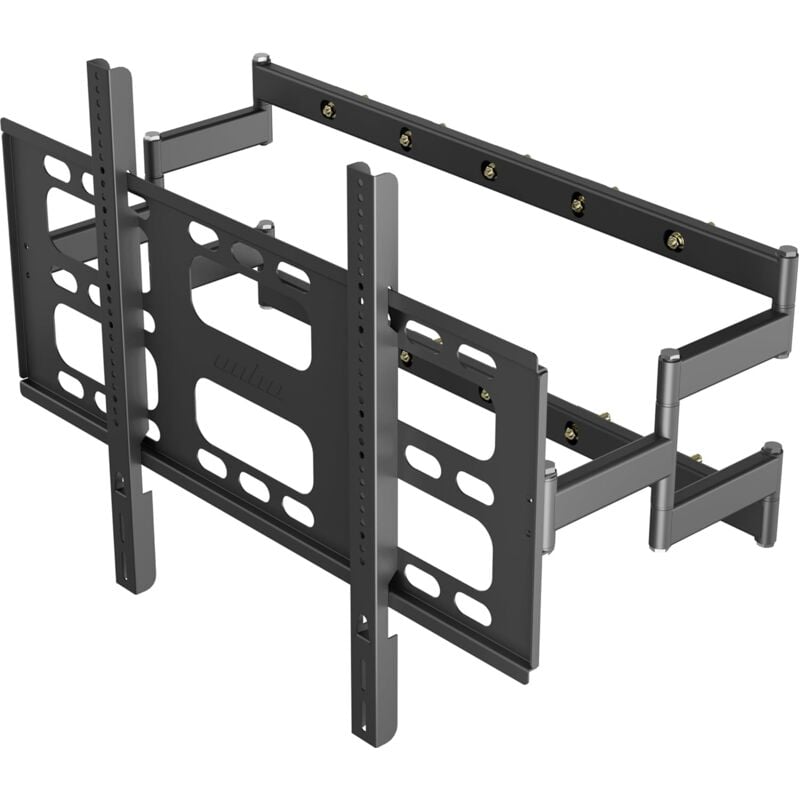 foto del prodotto unho supporto tv da parete estendibile 55 100 pollici max 120kg max vesa 800x600mm spesso ultra resistente doppio braccio