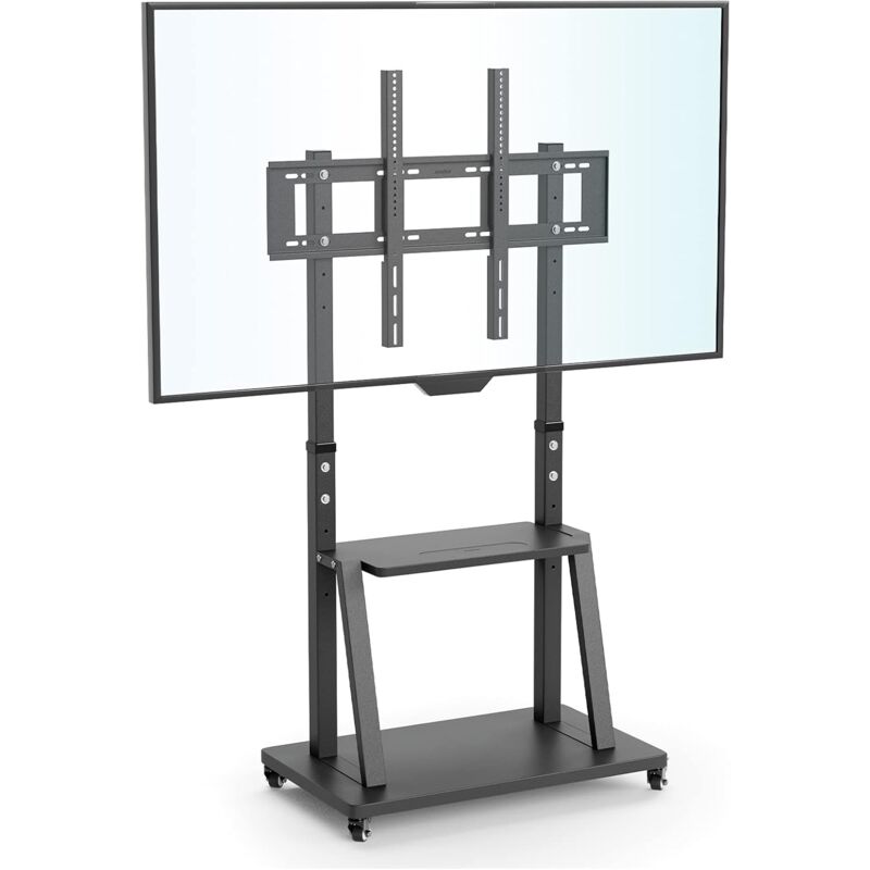 foto del prodotto unho supporto tv da pavimento porta tv con ruote per schermi 32 100 pollici max vesa 800x600mm portata max 80kg