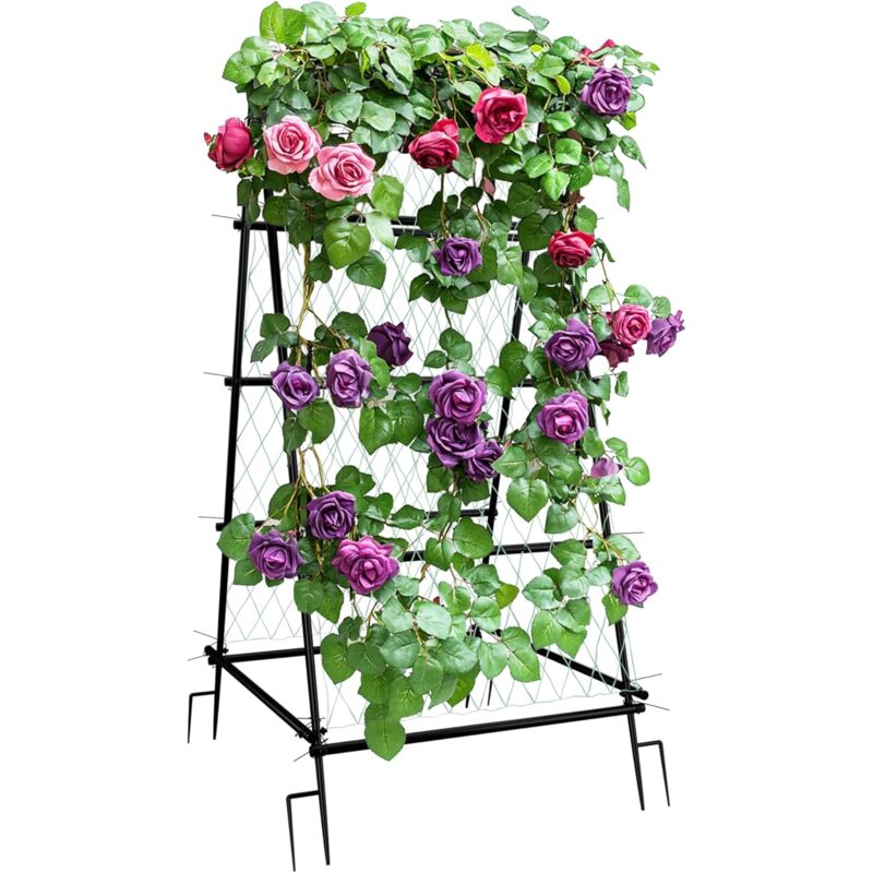 foto del prodotto unho traliccio per piante rampicanti alto 176cm da giardino traliccio per cetrioli orto a a frame metallo