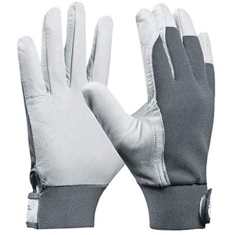 foto del prodotto uni fit comfort, guanti da lavoro in pelle di alta qualit con elastico in vita e chiusura in velcro per una sicurezza ottimale durante il lavoro,