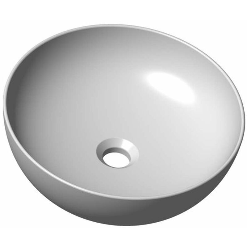 foto del prodotto uni lavabo da appoggio, diametro 40 cm, senza troppopieno, bianco xjx01140003 ravak