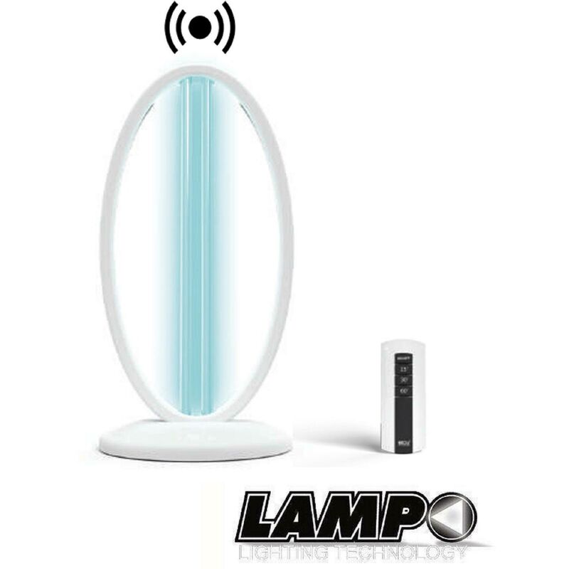 foto del prodotto uni t lampo lampada uvc germicida da terra o tavolo da 38 w uvc38bi