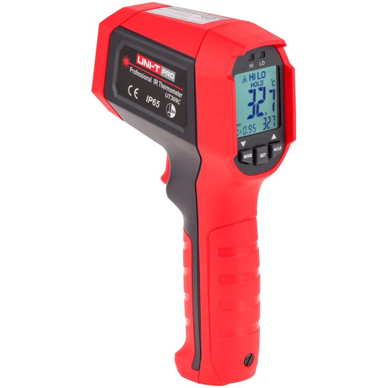 foto del prodotto uni t mie0304 ut309c termometro digitale a infrarossi ut309c mie0304, colore rosso non adatto a persone 