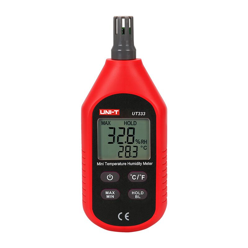 foto del prodotto uni t mini rilevatore digitale di temperatura ed umidit ut333, 1060 c 14140 f, 0100 rh