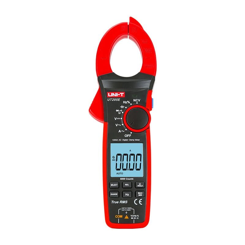 foto del prodotto uni t pinza amperometrica autorange 3,5 digit ut 207b cat iii 1000v cat iv 600v funzioni tensione dc, tensione ac, corrente dc, corrente ac, loz