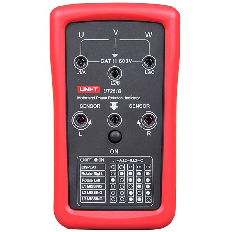 foto del prodotto uni t ut261b phase sequence tester lack phase meter motor rotation indicator ac 40 700v 90 600v ut261b 