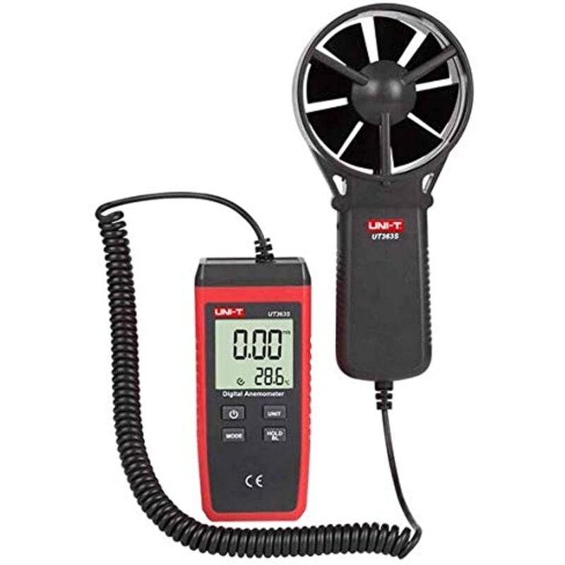 foto del prodotto uni t ut363s anemometro digitale, 0.4m s 30m s, 10 c 50 c 14 f 122 f
