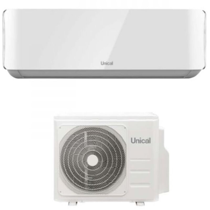 foto del prodotto unical climatizzatore condizionatore inverter mono split serie air cristal 18000 btu kmun 18h r 32 wi fi optional