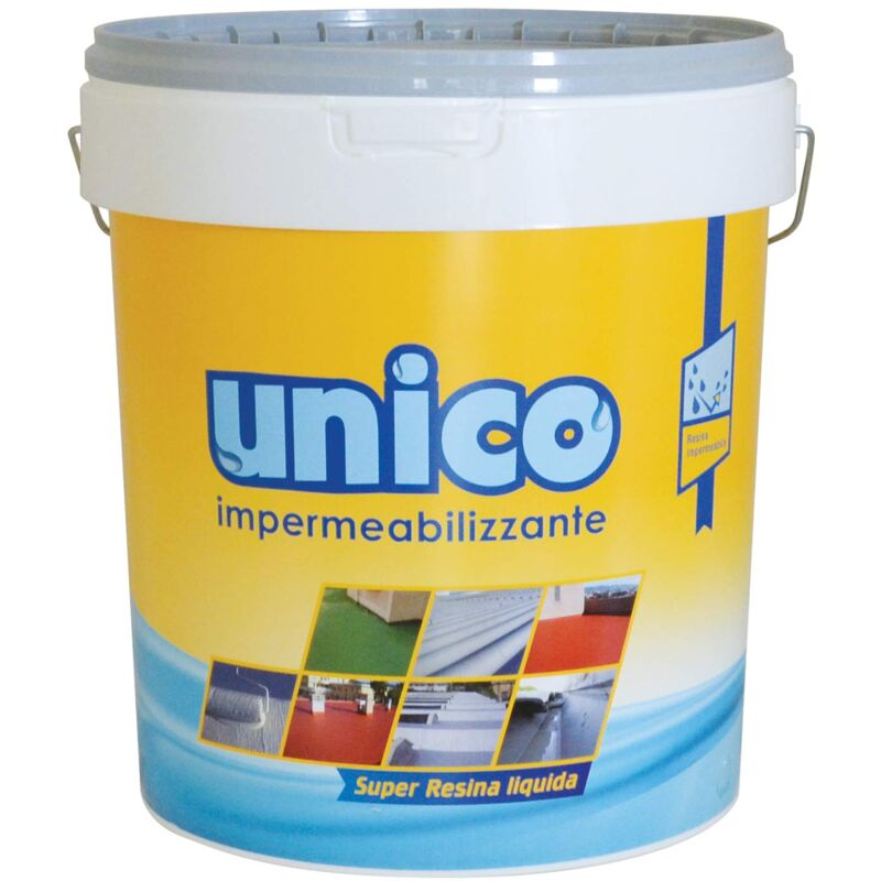 foto del prodotto unico, super resina liquida impermeabilizzante, grigio, 1 kg icobit