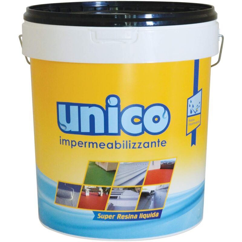 foto del prodotto unico super resina liquida impermeabilizzante, nero, 10 kg icobit