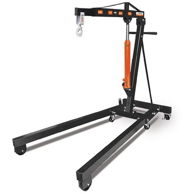 foto del prodotto unicraft gru idraulica a carrello pieghevole con pompa 2ton wk 2003