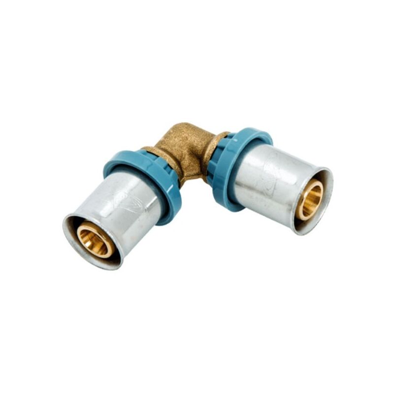 foto del prodotto unidelta 4006 gomito a 90 raccordo 16 in ottone a pressare deltapress 4006160000001