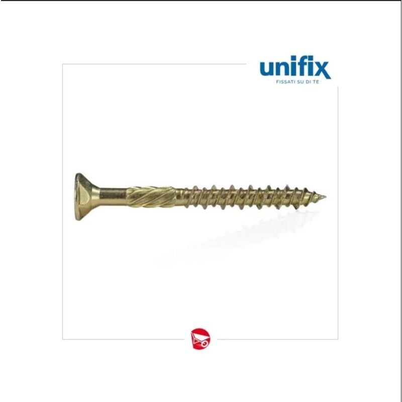 foto del prodotto unifix - vite strutturale per legno uso professionale 2fx duofix evo 4x50 mm. cf 100 pz.
