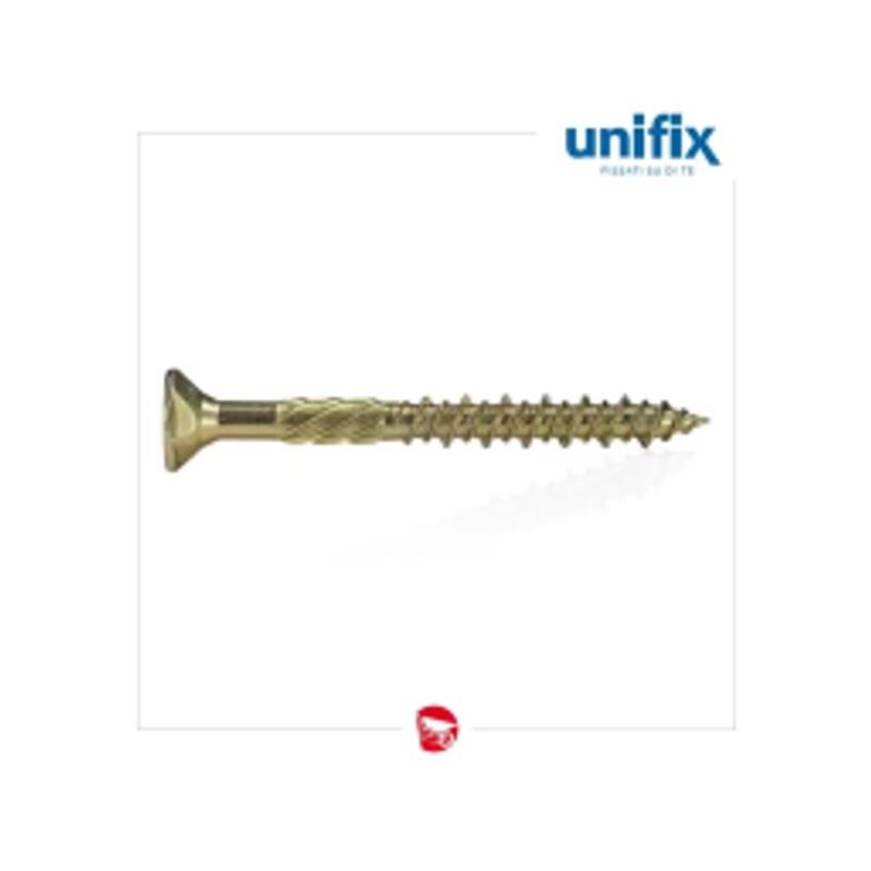 foto del prodotto unifix - vite strutturale per legno uso professionale 2fx duofix evo 5x120 mm. cf 100pz.