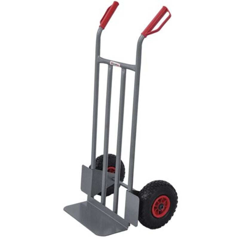foto del prodotto uniko carrello portasacchi eco in acciaio verniciato portata 150 kg portatutto portapacchi con ruote pneumatiche