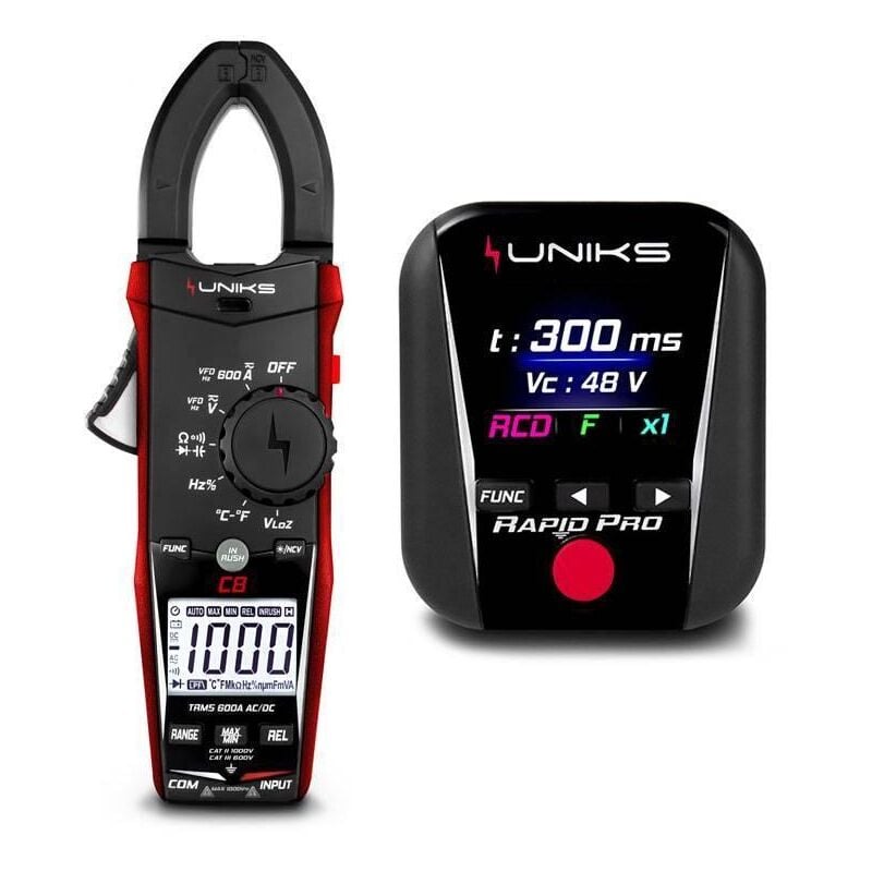 foto del prodotto uniks kit pinza amperometrica c8 con multifunzione rapido pro rapidproedition