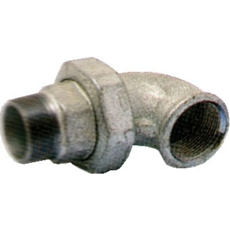 foto del prodotto unione gomito con raccordo conico mf galva 33x42