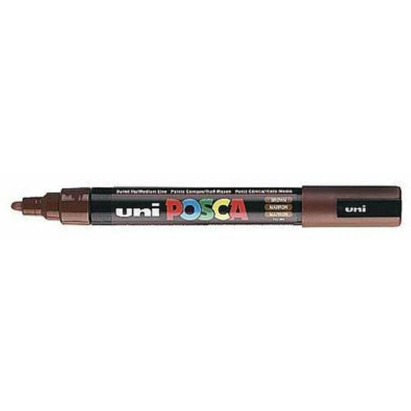 foto del prodotto uniposca marker punta 5m marrone x12