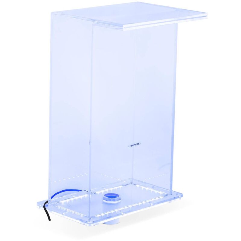 foto del prodotto uniprodo cascata da giardino fontana per piscina 51 cm con led blu