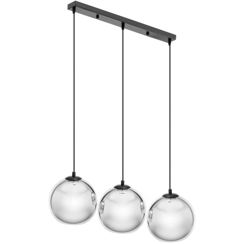 foto del prodotto uniprodo lampada a sospensione 3 punti luce vetro lampadari a sospensione lampada a