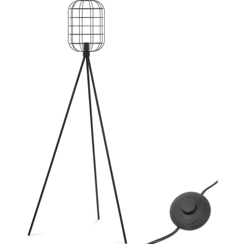 foto del prodotto uniprodo lampada da terra paralume aperto 40 w altezza 163 cm lampade da terra