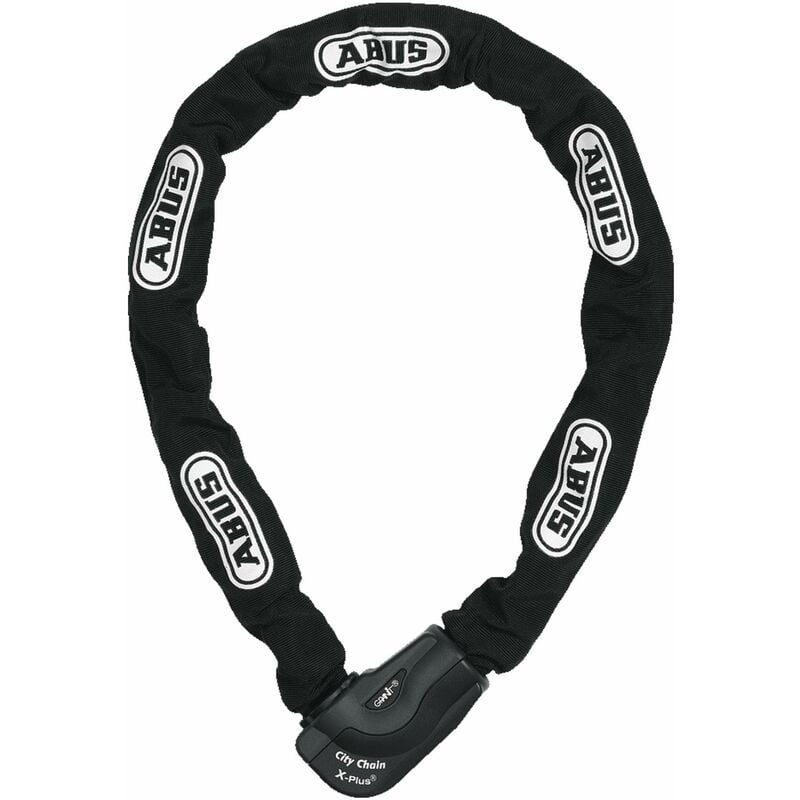 foto del prodotto unisex citychain 1060 110 catena con serratura a chiave scheda di codice, nero, 110 cm abus