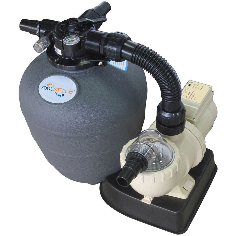 foto del prodotto unit di filtrazione 8m3 h con pompa e filtro a sabbia 88031710 poolstyle