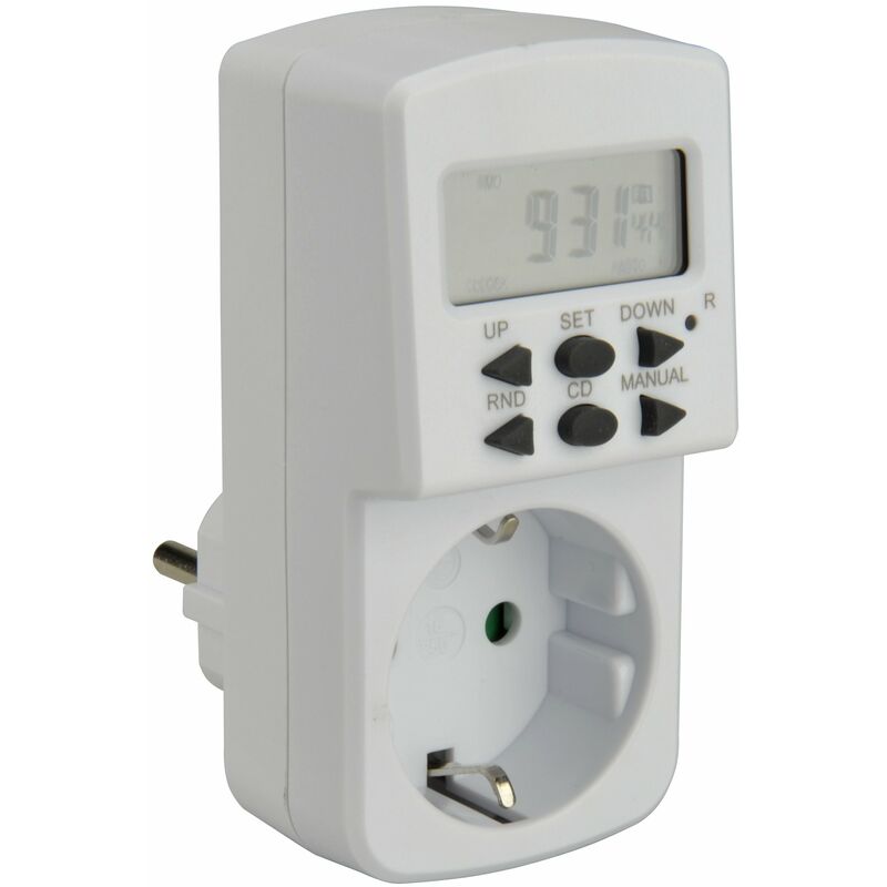 foto del prodotto unitec 214002 timer settimanale digitale per interni