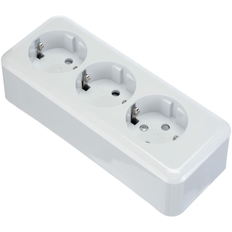 foto del prodotto unitec 42015l presa da parete, 3 prese, singola, standard, colore bianco