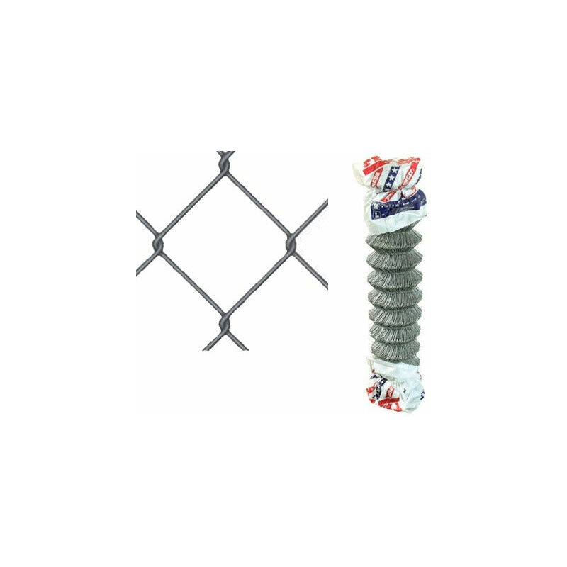 foto del prodotto united fences rete per recinzioni animali zincata con maglia 50x50 romboidale rotolo 25 mt filo 2,2 100cm