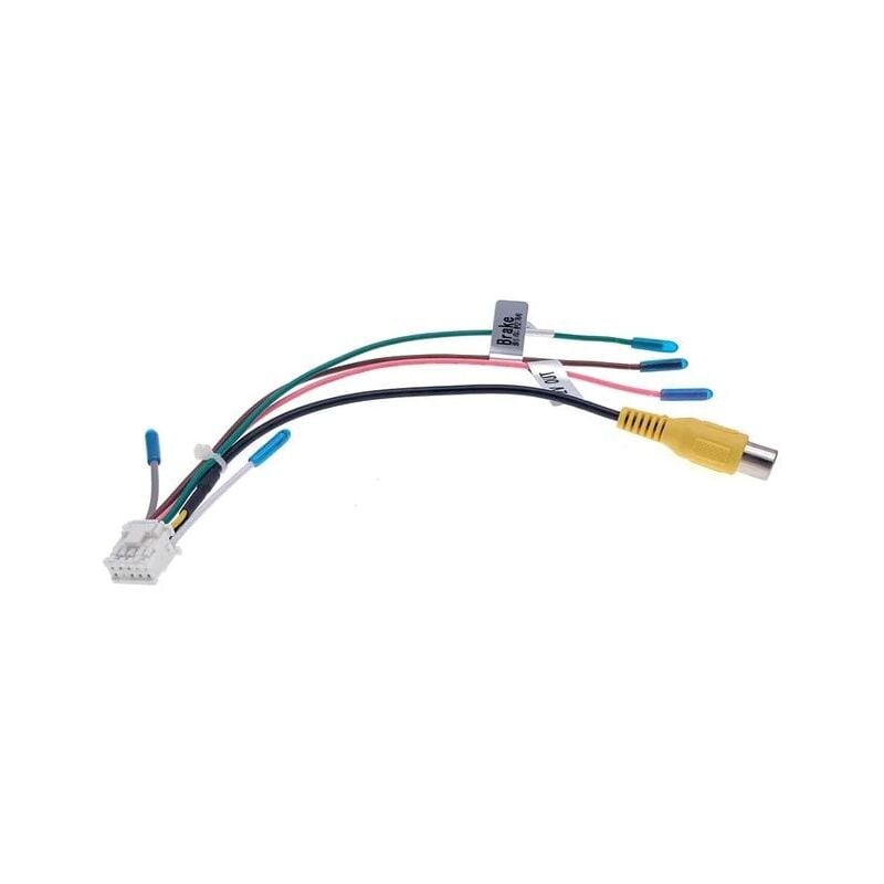 foto del prodotto universale 10 pin per auto rca videocamera vista posteriore cavo di ingresso adattatore cablaggio connettore accessori radio android, 1 pc 10 pin 