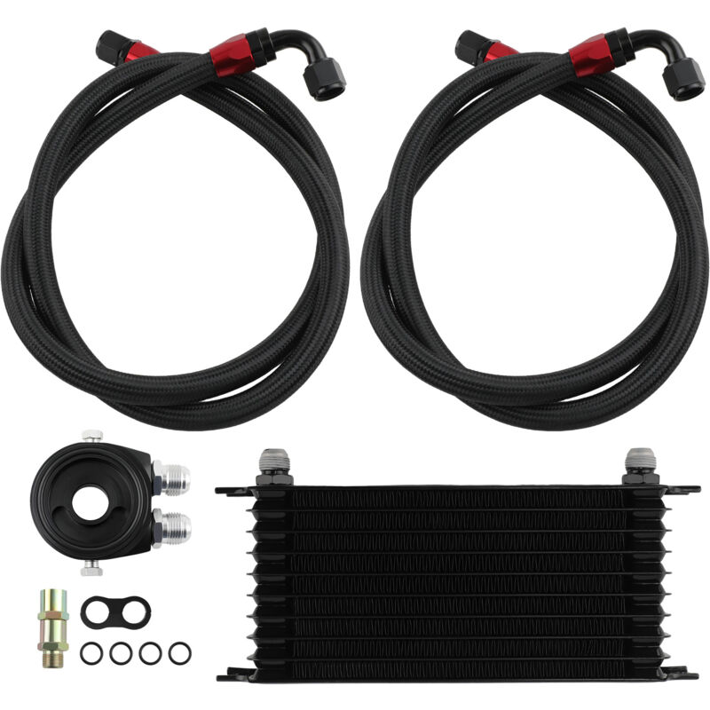 foto del prodotto universale 10 row 10an engine transmission oil cooler radiatore olio filter kit