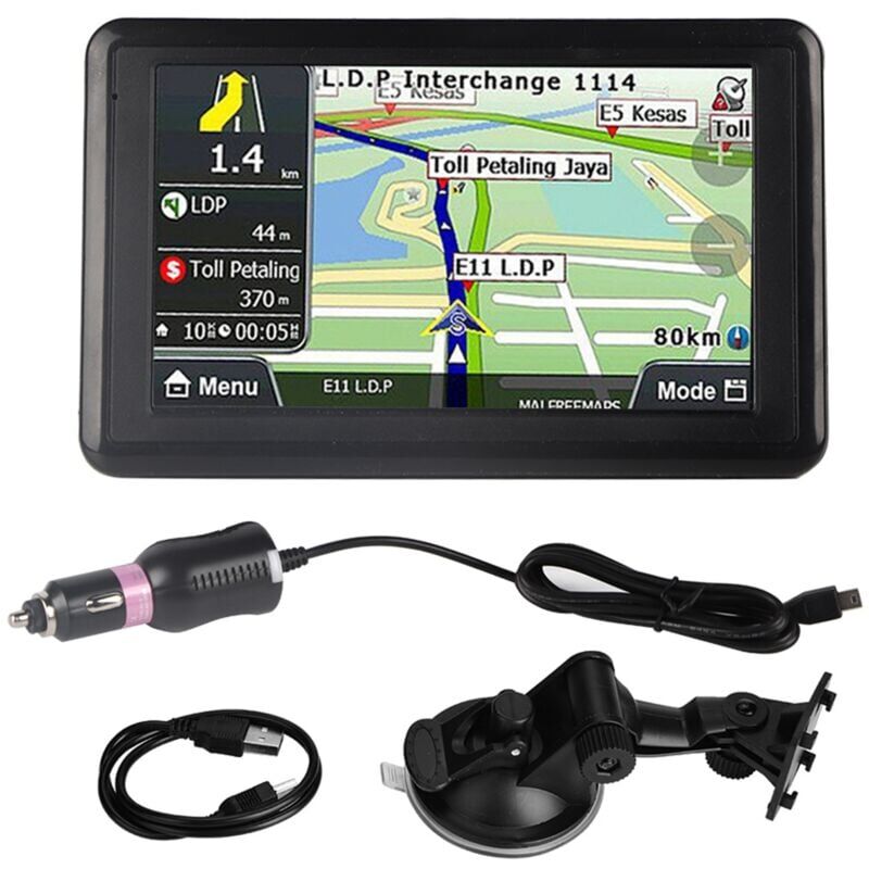 foto del prodotto universale 5 pollici touch screen car navigator gps navigation ddr256m 8g mp3 fm mappa europa q5 1