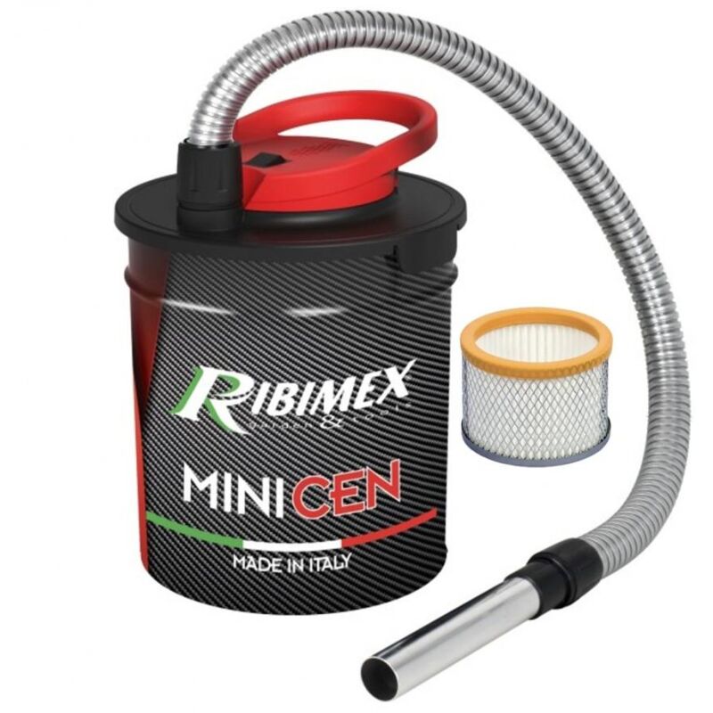 foto del prodotto universale aspiraceneri bidone 10l ceneri pellet legna 800w ribiimex minicen