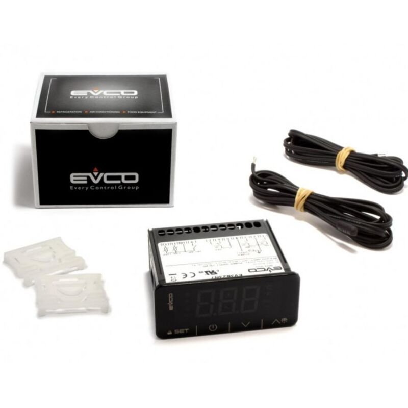 foto del prodotto universale ev3b23n7 termostato digitale telecontrollo evco con 2 sonde 230v id974