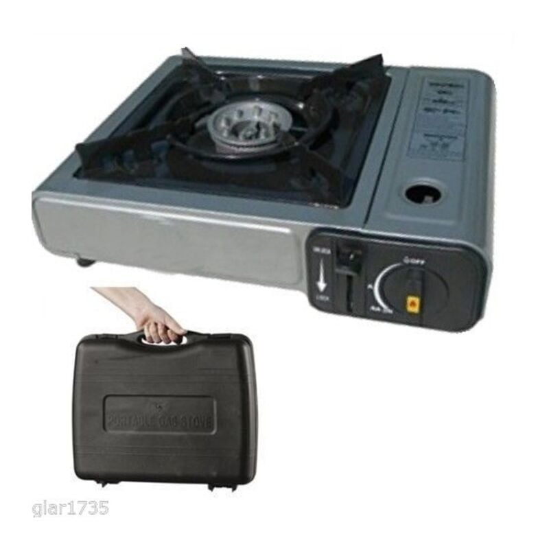 foto del prodotto universale fornello a valigetta cucina a gas da campeggio portatile a bomboletta gpl