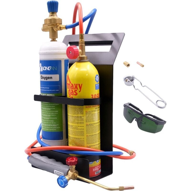 foto del prodotto universale kit cannello completo per saldatura autogena e brasatura forte accessori