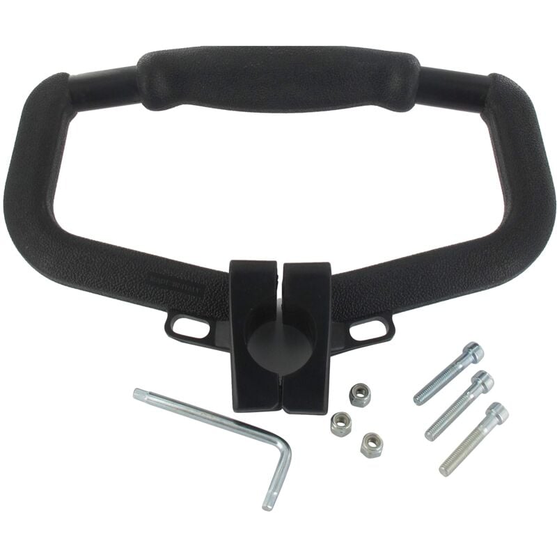 foto del prodotto universale maniglia universale per decespugliatore posteriore, compatibile con qualsiasi marca, adattabile su tubi di diametro 22 26 28 30 mm
