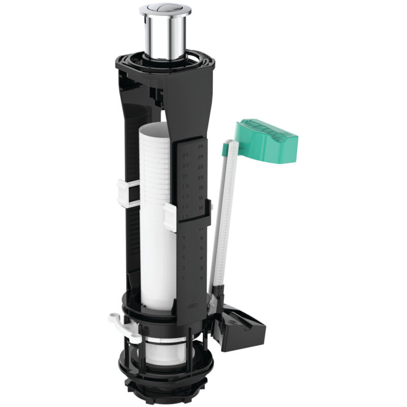 foto del prodotto universale multi suites,valvola di scarico per cassetta wc con opzione di risciacquo a due volumi, r6578aa, cromato ideal standard