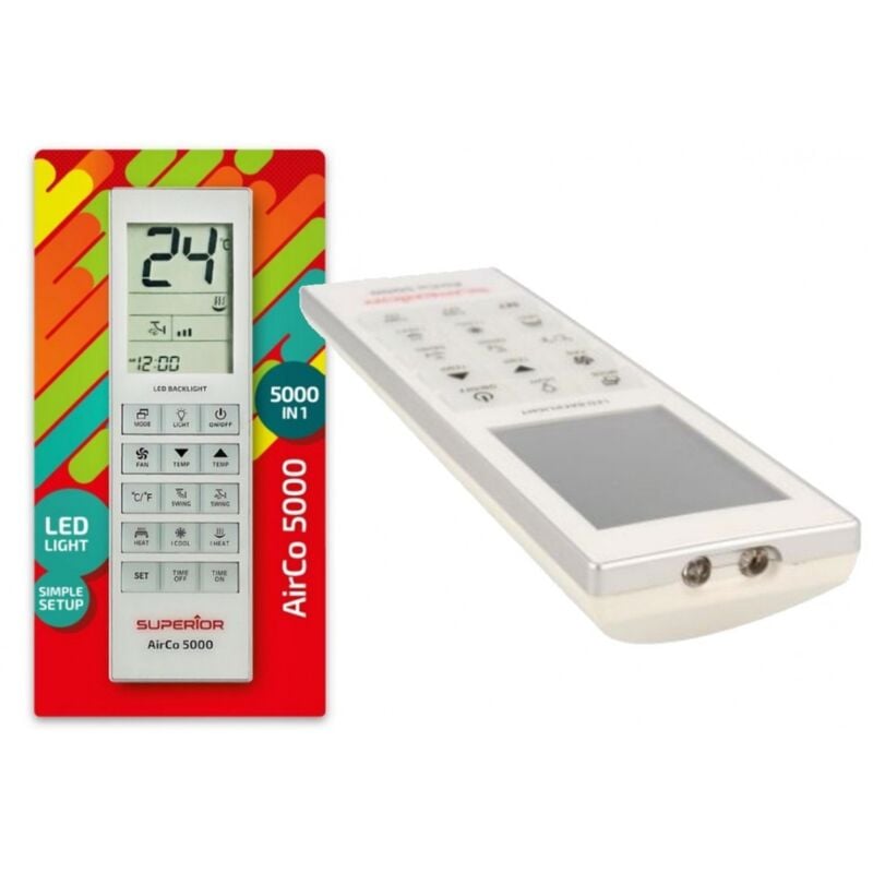 foto del prodotto universale telecomando climatizzazione 5000 codici condizionatore led light