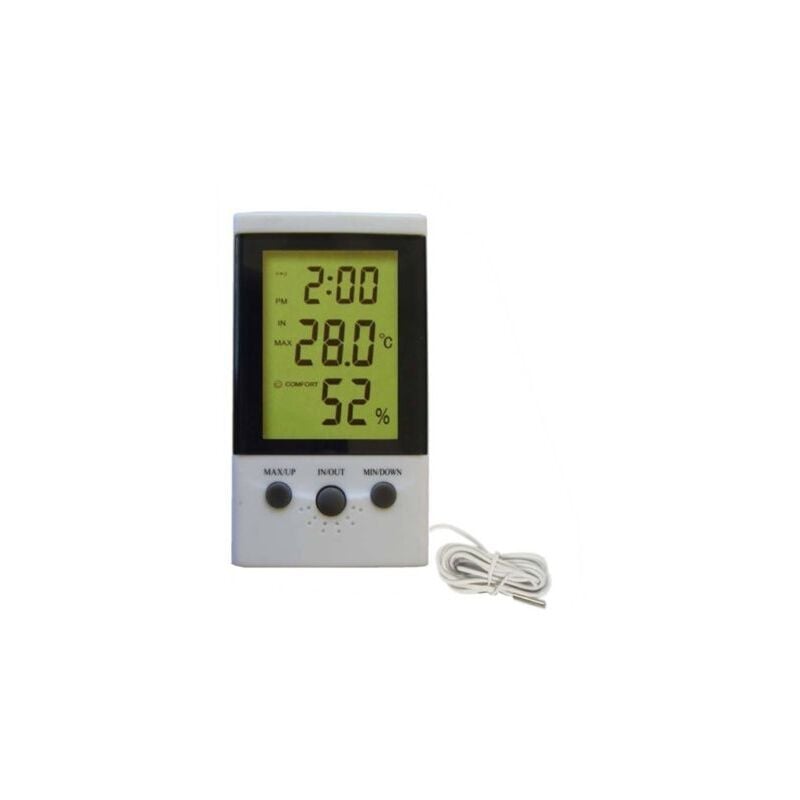 foto del prodotto universale termometro digitale con sonda igrometro dt 2 temperatura umidita 