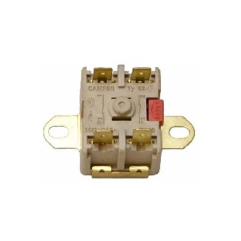 foto del prodotto universale termostato di sicurezza bipolare 125 c campini con riarmo faston da 6,3 mm necta