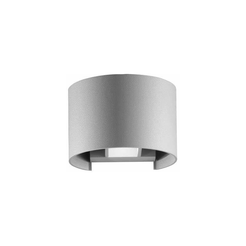 foto del prodotto universo applique parete 12w ip55 curvo grigio luce led regolabile 6500k 3000k up down fredda bianca 6500k