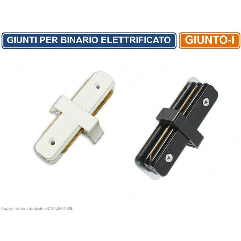 foto del prodotto universo connettore giunto a i per binari elettrificati monofase track light colore nero