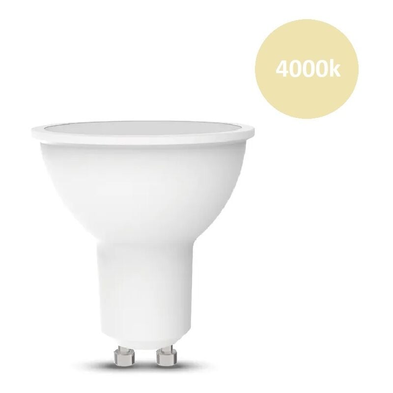 foto del prodotto universo faretto led 9w attacco gu10 lampadina copertura opaca per portafaretti fari luce bianca naturale calda naturale